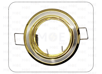 Orient Downlight / Spotlight MR16 Frame Gold/ Chrome / Gold Recessed Fix Circular 6cm | WL-121 | سبوت فارغ مدور مخفي ذهبي على كروم على ذهبي ثابت