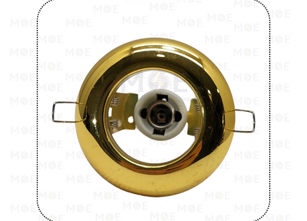 Downlight Spotlight Frame R50 Shining Gold Recessed Fix Circular 1xE14 5.5cm | سبوت فارغ مدور مخفي ذهبي لميع ثابت
