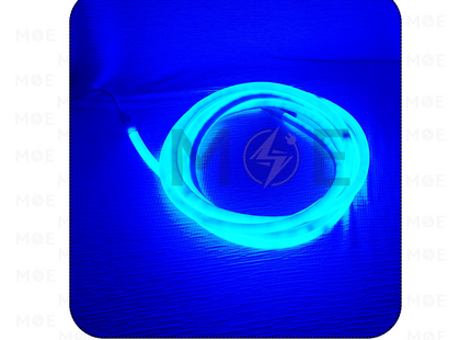 OB Neon LED Waterproof Pipe Rope Light Milky Blue 220V 50mt | Neon SMD2835 | نبريش ليد مبروم ضو حليبي ازرق