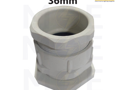 Cable Gland for PVC Pipe/tube Gray 36mm | PG 36 | برس اتوب للتيب رمادي