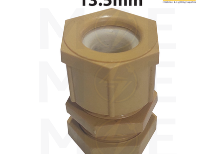 Cable Gland Ivory 13.5mm | PG13.5 | برس اتوب للكابل عاجي