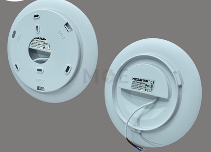 MEGAMAN Led Downlight/ Panel Light White Ceiling Surface Mounted Circular Daylight 1800Lm 6500K 18W 22cm | MXL1075/18W | سبوت ليد مدور ظاهر ابيض دايلايت