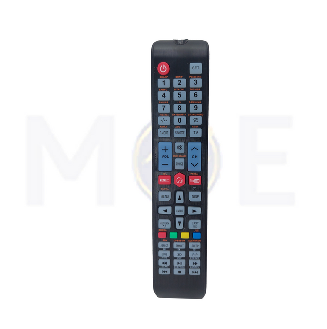 Smash multifunction Universal TV Remote Control LCD/LED, Smart (direct use: Samsung, Sony, LG) & for all TV Brands | CRC1195V