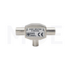 Coaxial TV antenna signal Splitter 1x IEC Male (plugs) to 2x IEC Female (socket) 2-Way