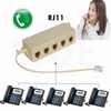 Fiveway Splitter RJ11 1 Male with Cable to 5 RJ11 Female 6P4C | 1Mto5FM
