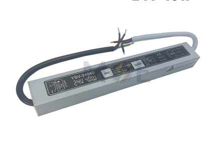 Bright LED Power Supply Unit Slim IP67 AC to DC 24V 40W 1.67A | YSV-24040