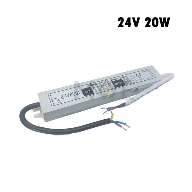 Bright LED Power Supply Unit Slim IP67 AC to DC 24V 20W 0.83A | YSV-24020