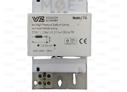 Vossloh Schwabe Safety Transformer/Ballast for Metal Halide Lamps 220V 70W | NaHJ 70 | ترانس متل هالايد حديد