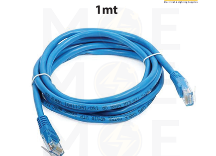 Amplx CAT5E UTP Patch Cord Blue 1mt | وصلة باتش كورد ازرق