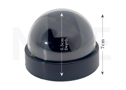 Replacement protective plastic CCTV Security Camera dome cover كاميرا وهمية بلاستيك اسود