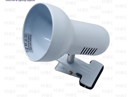 Clamp Portable Desk lamp With Clips & Power Switch White R80 E27 | MT101J | غلوب طاولة ملقط للدراسة مع مفتاح ابيض