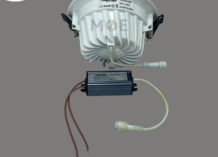 CuperLight LED COB Downlight/ Panel Light White Ceiling Flush Mounted Circular Dayligh 11.5cm 20W | DAF20W | سبوت ليد مدور مخفي ابيض ورم وايت