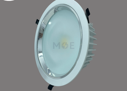 CuperLight LED COB Downlight/ Panel Light White Ceiling Flush Mounted Circular Warmwhite 22.5cm 40W | DAF-COB-40W | سبوت ليد مدور مخفي ابيض ورم وايت