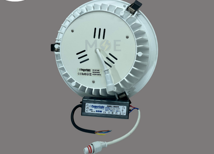 CuperLight LED COB Downlight/ Panel Light White Ceiling Flush Mounted Circular Warmwhite 22.5cm 40W | DAF-COB-40W | سبوت ليد مدور مخفي ابيض ورم وايت
