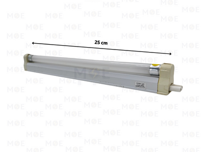 Goldenlight Fluorescent Tube Light Fixture Warmwhite With Power Switch T4 25cm 6W | شاسي فلورسنت مع مفتاح ورم وايت