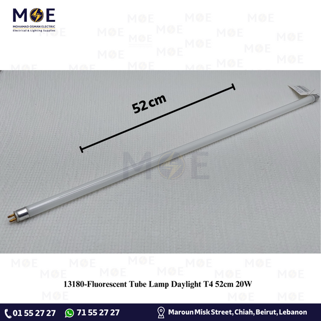 Fluorescent Tube Lamp Daylight T4 52cm 20W