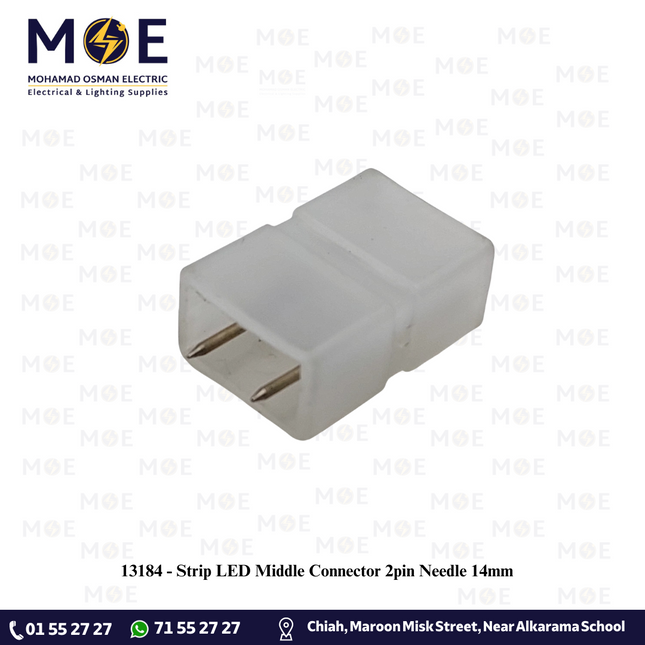 Strip LED Middle Connector 2pin Needle 14mm