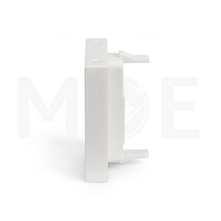 European Netconnect (e-net) Keystone Face Plate 1-port shutter with transparent label field for Cable Trunk | Cover for Cat6 RJ45 Network Keystone Jack | 2module