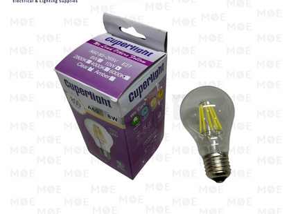 Cuperlight LED Lamp Clear Filament Bulb Daylight E27 10W | A60 | لمبة ليد برم فيلامنت بول شفاف دايلايت