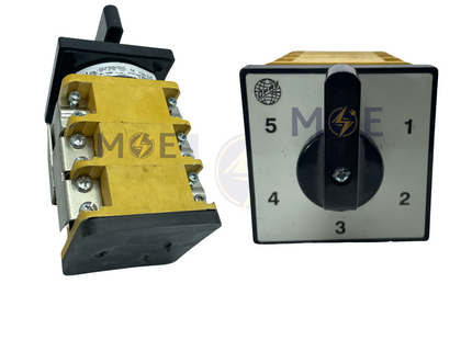 Opas Step-Switch with 0 side position 1-5 1P 160A 85x85mm | YPT115160 | مفتاح سلفرتور