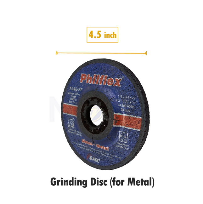 PhilflexAbrasiveMetalGrindingDisc115x6.4x22mmA24Q-BF_1