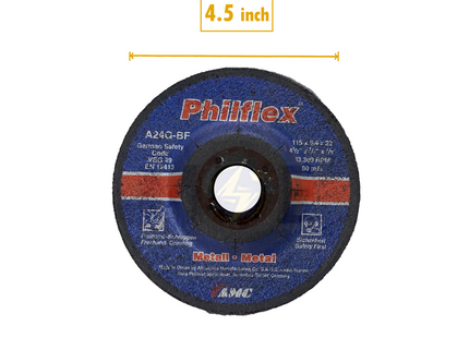 Philflex Abrasive Metal Grinding Disc 115x6.4x22mm | A24Q-BF