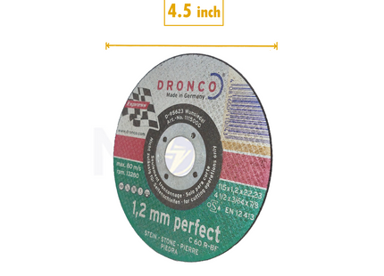 Dronco Abrasive Stone Cutting Disc 115x1.2x22.2mm | C60R-BF