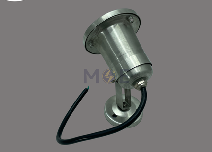 Lotus LED Silver Adjustable Spotlight With Flat Base Green 12V 3x1W | 82-4023 | سبوت بركة ليد ظاهر متحرك مع قاعدة فضي اخضر