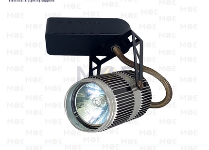 Halogen Track Light Head Spot Silver Black G5.3 Mr16 50W | سبوت هالوجن سكة فضي اسود