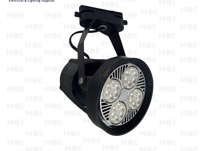 Track Light Head Spot Black PAR30 1xE27 19x11.5cm | سبوت فارغ على سكة اسود