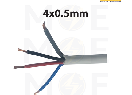 Liban Cables Multicore Cable Flexible | NYLHY 4x0.5mm | كابل مبروم شعري ابيض