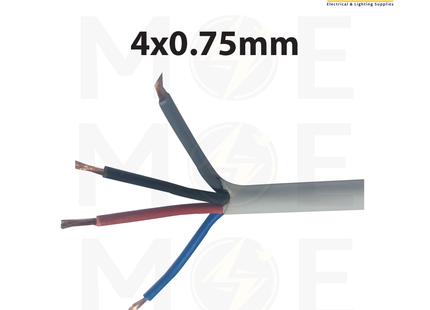 Liban Cables Multicore Cable Flexible | NYLHY 4x0.75mm | كابل مبروم شعري ابيض
