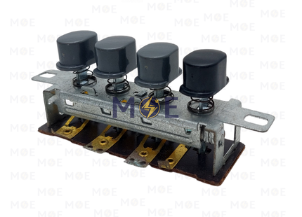 Accessories for Fan 3 speed 4 Key Piano Switch for Stand Fan Gray & Black | اكسسوار مروحةمفتاح بيانوكبساتسرعات للمروحة العامود اسود و رمادي