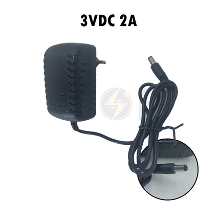 Power Adapter With Wide Output Connector AC/DC 3V 2A | HX-0320