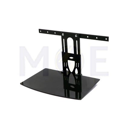 DVD stand Wall Mount Fixed Single Glass Shelf Max Load 5Kg 360x250mm  EKT102 - حامل دي في دي حائطي مع رف زجاجي 