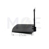DVD stand Wall Mount Fixed Single Glass Shelf Max Load 5Kg 360x250mm  EKT102 - حامل دي في دي حائطي مع رف زجاجي 
