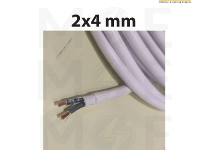 Liban Cables Multicore Cable Flexible | NYMHY 2x4mm | كابل مبروم شعري ابيض