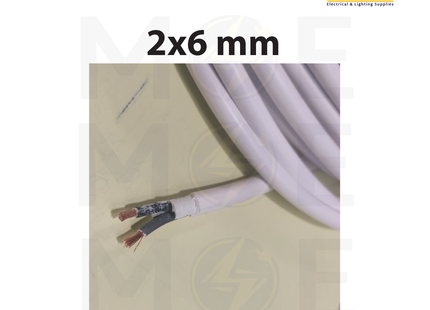 Liban Cables Multicore Cable Flexible | NYMHY 2x6mm | كابل مبروم شعري ابيض