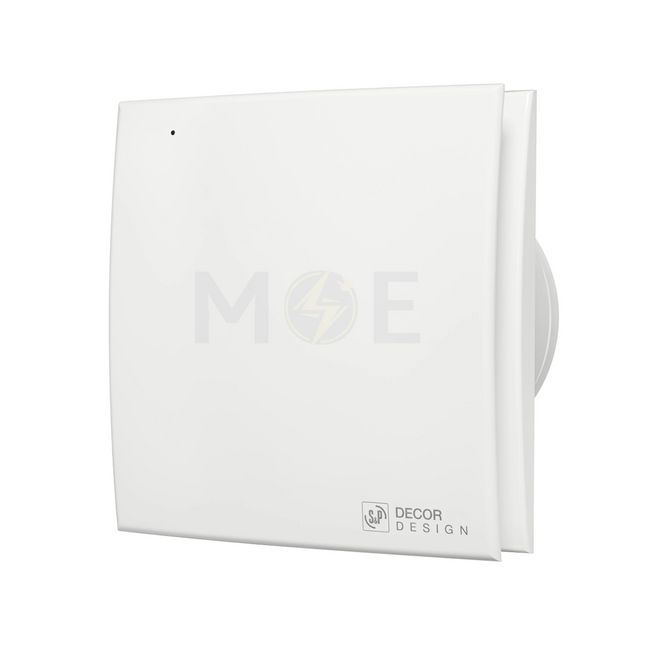 S&P Axial Exhaust Fan with Decorative Front Panel Square (10cm /4") 13W | Decor 100 C شفاط حمام بلاستيك مربع 