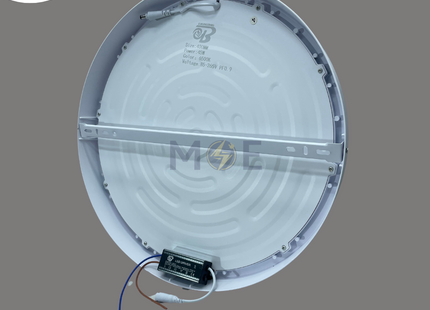 OB LED Downlight/ Panel Light White Ceiling Surface Mounted Circular Daylight 40cm 45W | سبوت ليد مدور ظاهر ابيض دايلايت ترانس حديد