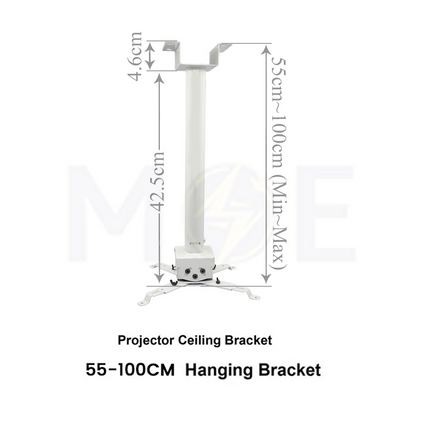 Projector Stand Ceiling Mount Fixed White Max 8Kg Length 55-100cm  434349 ستاند بروجكتر للتثبيت على الحائط أو السقف (2)