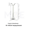 Projector Stand Ceiling Mount Fixed White Max 8Kg Length 55-100cm  434349 ستاند بروجكتر للتثبيت على الحائط أو السقف (2)