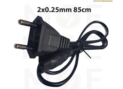 Power Cord / Shaver Cable EU plug 2x0.25mm 85cm | شريط مكنة حلاقة