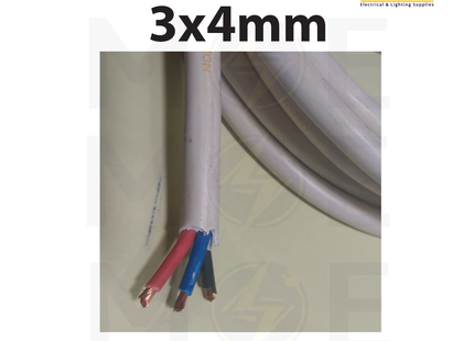 Liban Cables Multicore Cable Flexible | NYMHY 3x4mm | كابل مبروم شعري ابيض