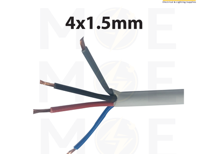Liban Cables Multicore Cable Flexible | NYMHY 4x1.5mm | كابل مبروم شعري ابيض