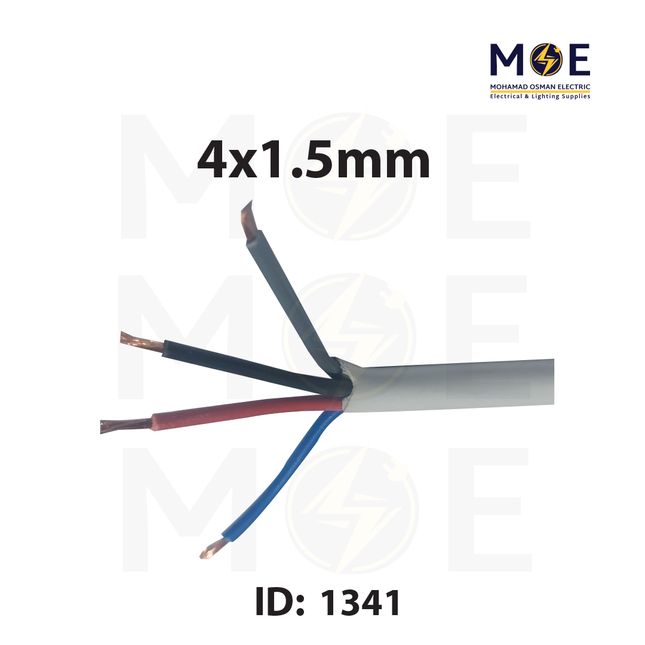 Liban Cables Multicore Cable Flexible | NYMHY 4x1.5mm | كابل مبروم شعري ابيض