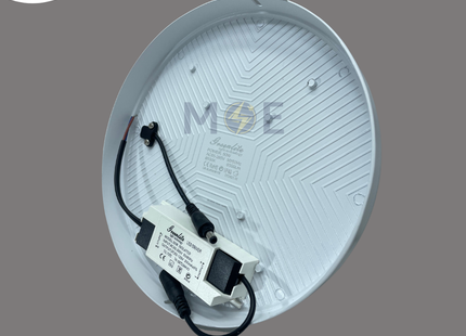 Greenlite IP40 LED Downlight/ Panel Light White Ceiling Surface Mounted FrameLess Circular Daylight 6500K 22.5cm 50W | GR-SUR50 | سبوت ليد مدور ظاهر بدون كادر ابيض دايلايت