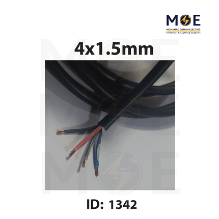 Liban Cables Multicore Fiber CU Core Flexible Black | NYMHY 4x1.5 mm