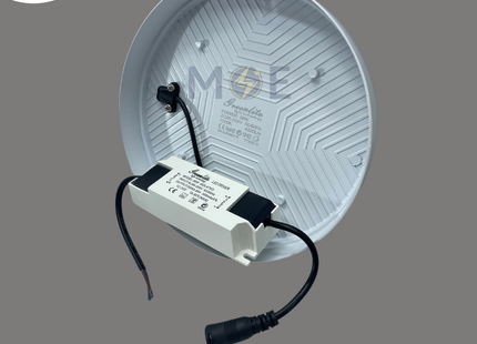 Greenlite IP40 LED Downlight/ Panel Light White Ceiling Surface Mounted FrameLess Circular Warmwhite 3000K 17.5cm 36W | GR-SUR36 | سبوت ليد مدور ظاهر بدون كادر ابيض ورم وايت
