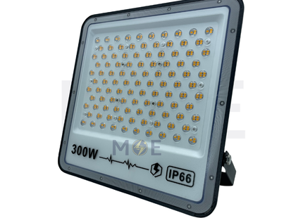 Cuperlight SMD LED Floodlight 300W Warmwhite 3000K IP66 | CU-300W Lens | برجكتور ليد انارة مطري اسود ورم وايت